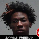 Zayvion Freeman mugshot