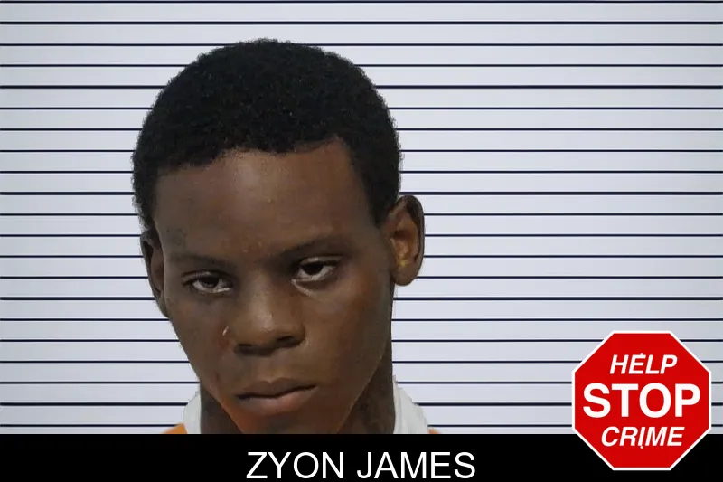 Zyon James mugshot