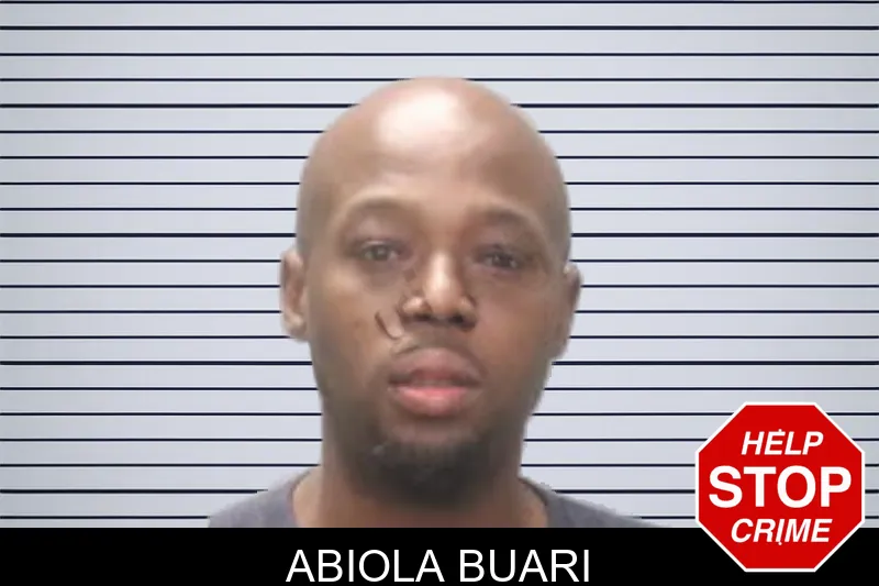 Abiola Buari mugshot