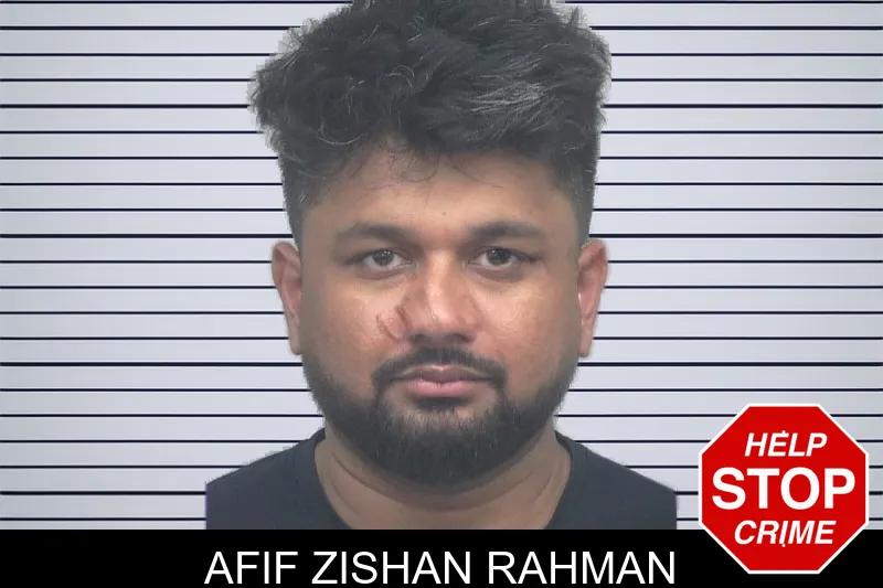 Afif Zishan Rahman mugshot