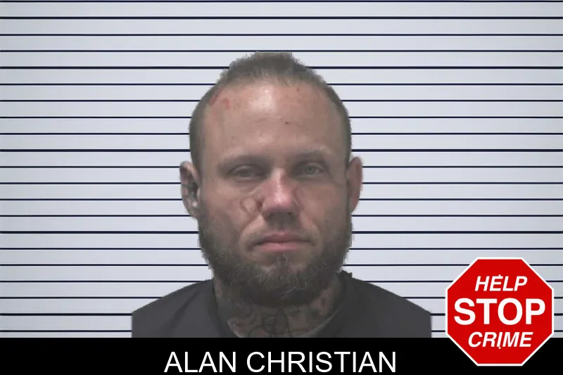 Alan Christian mugshot