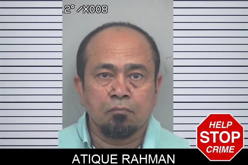 Atique Rahman mugshot