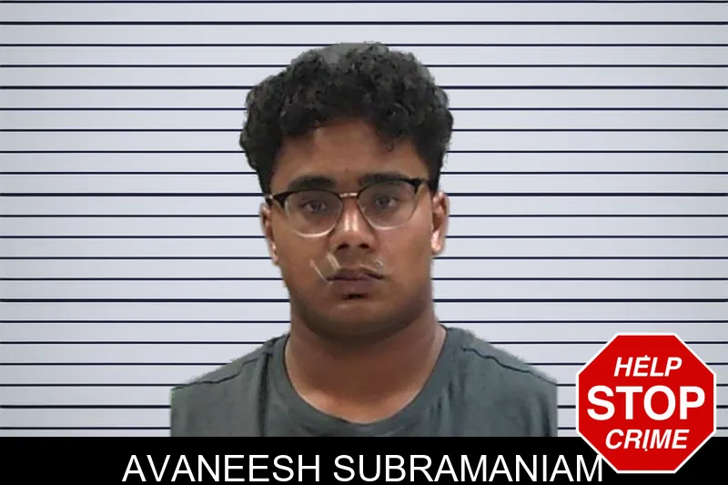 Avaneesh Subramaniam mugshot