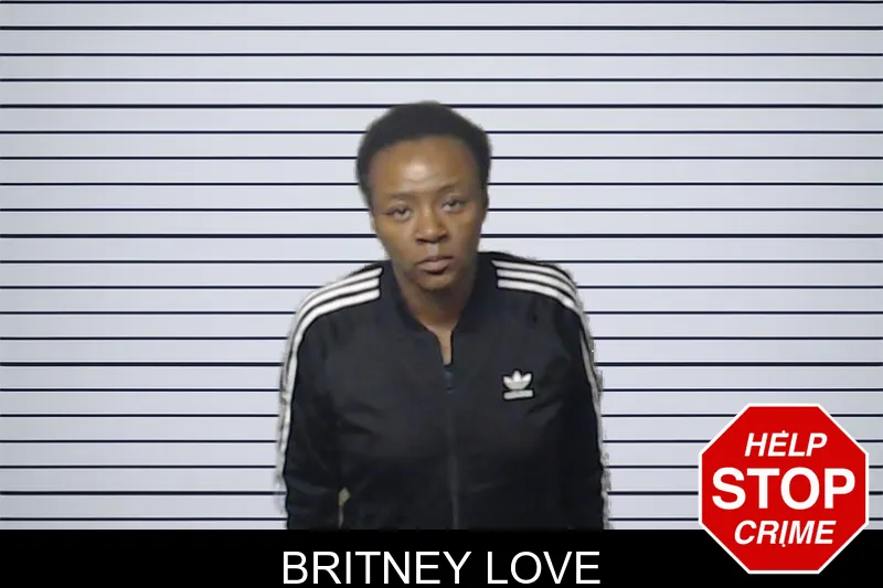 Britney Love mugshot