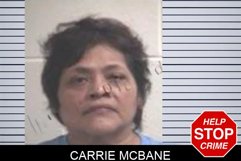 Carrie McBane mugshot