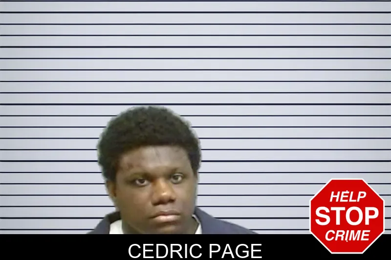Cedric Page mugshot