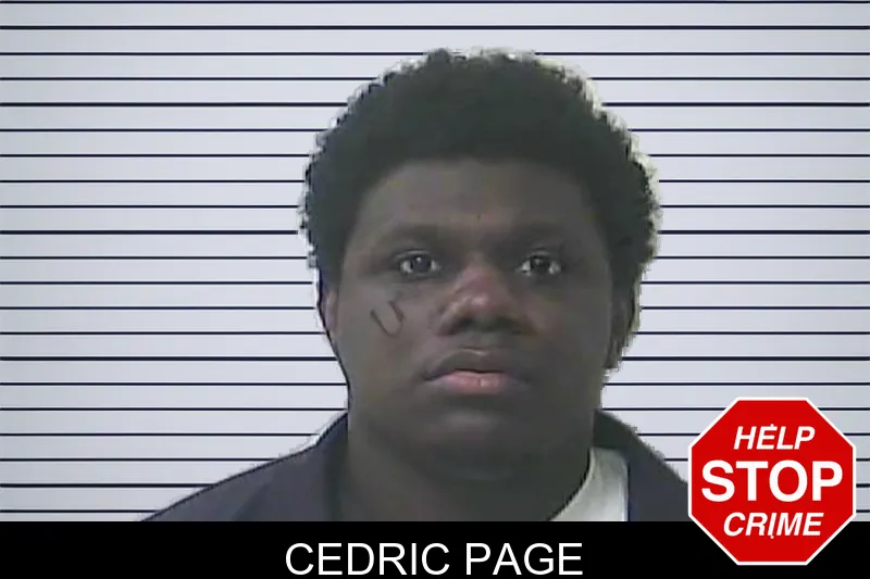 Cedric Page mugshot