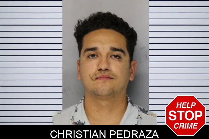 Christian Pedraza mugshot