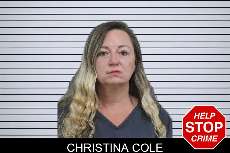 Christina Cole mugshot