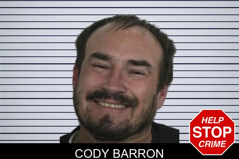 Cody Barron mugshot