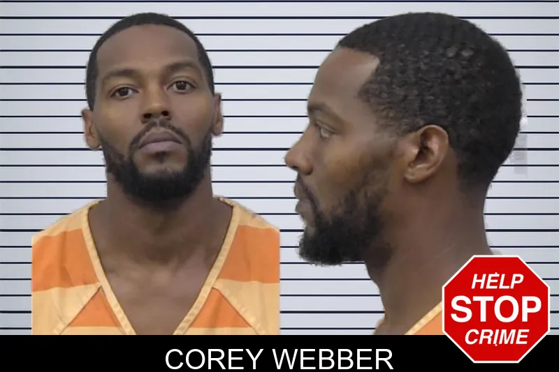 Corey Webber mugshot