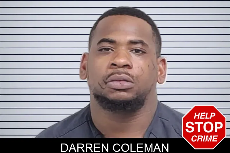 Darren Coleman mugshot