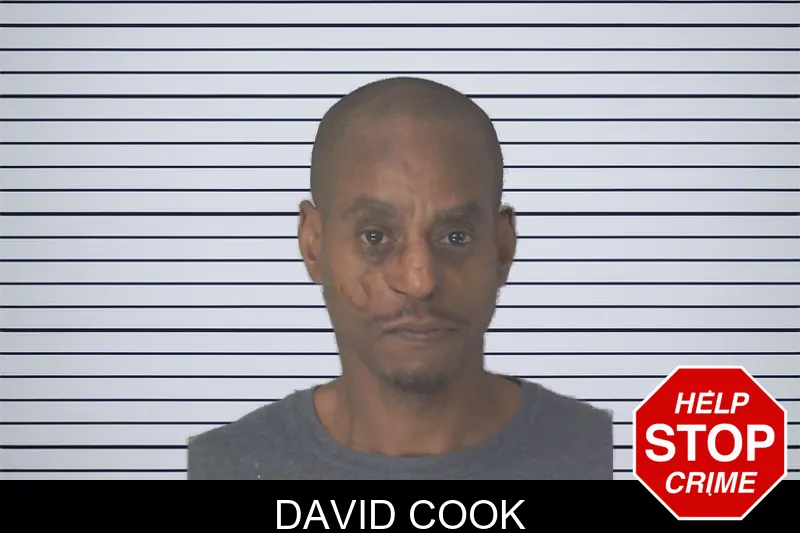 David Cook mugshot