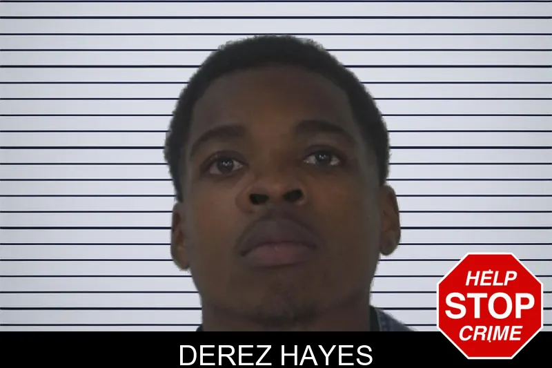 Derez Hayes mugshot