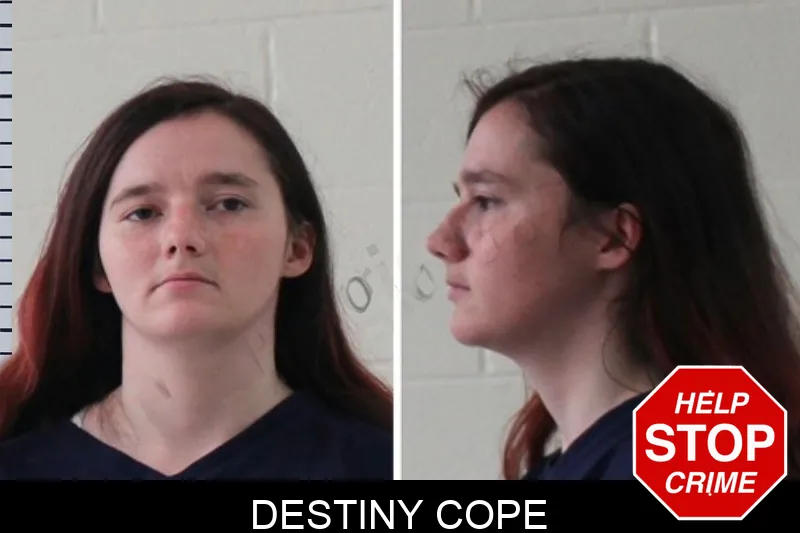 Destiny Cope mugshot