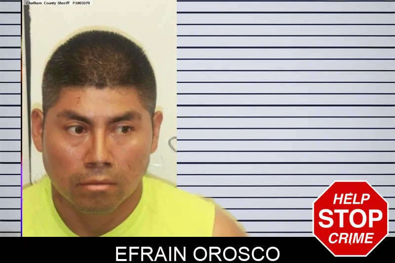 Efrain Orosco mugshot – Chatham County , Georgia Efrain Orosco mugshot