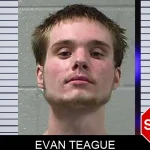 Evan Teague mugshot