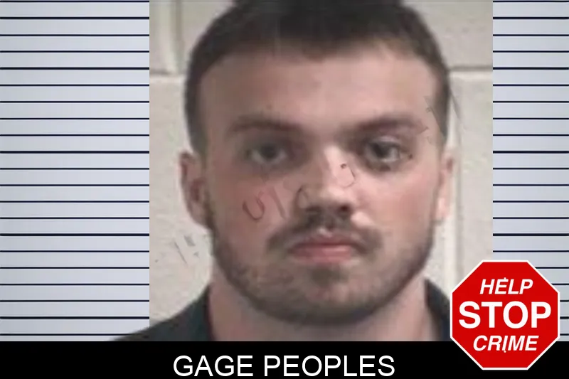 Gage Peoples mugshot