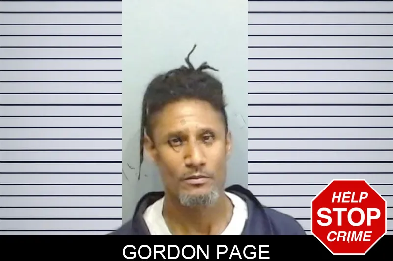 Gordon Page mugshot