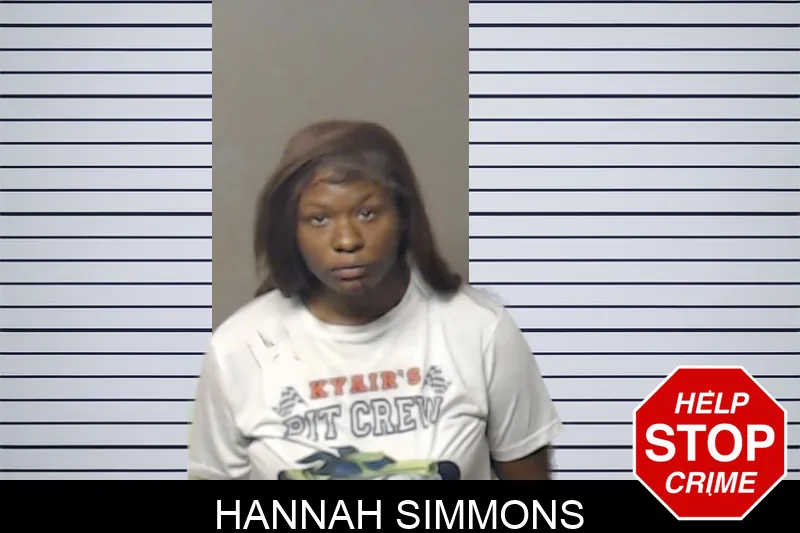 Hannah Simmons mugshot