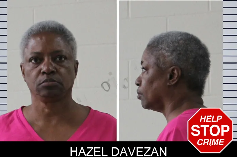 Hazel Davezan mugshot