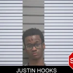 Justin Hooks mugshot