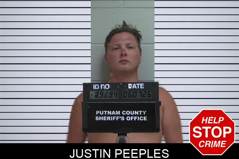Justin Peeples mugshot