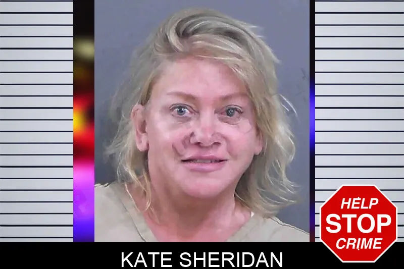 Kate Sheridan mugshot