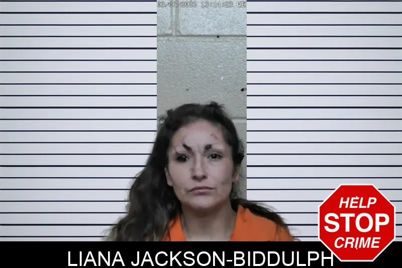 Liana Jackson-Biddulph mugshot