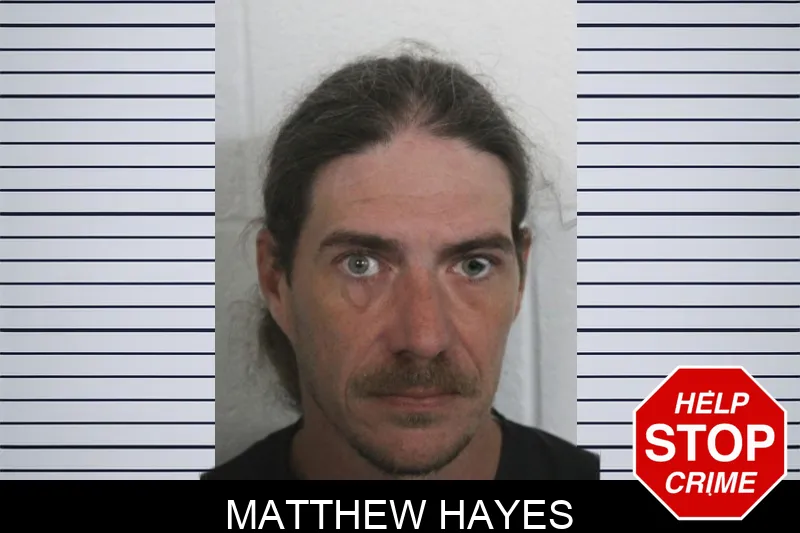 Matthew Hayes mugshot