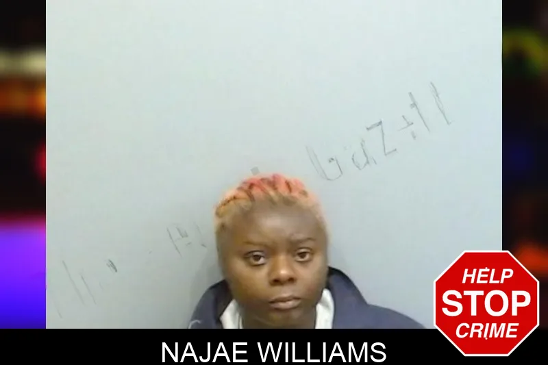 Najae Williams mugshot