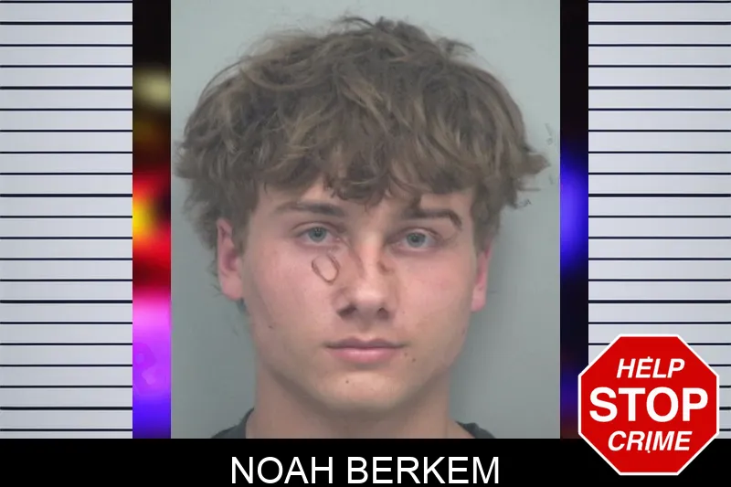 Noah Berkem mugshot