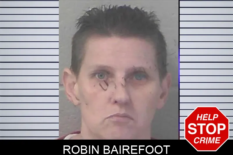 Robin Bairefoot mugshot