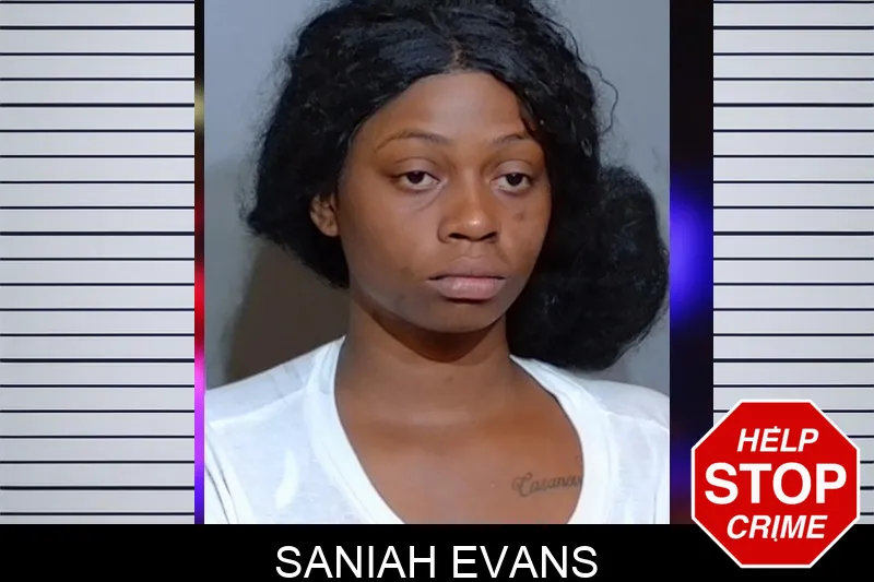 Saniah Evans mugshot