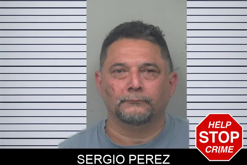 Sergio Perez mugshot
