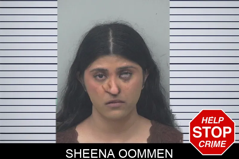 Sheena Oommen mugshot
