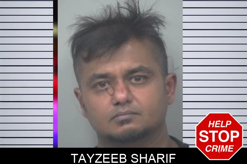 Tayzeeb Sharif mugshot