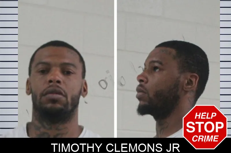 Timothy Clemons Jr mugshot