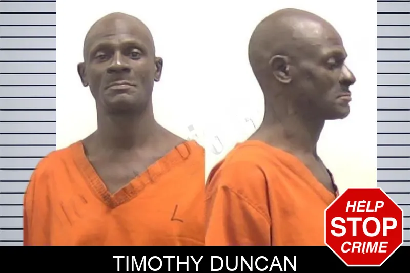 Timothy Duncan mugshot