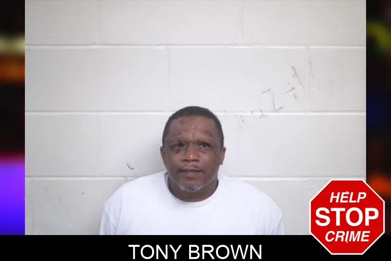 Tony Brown mugshot