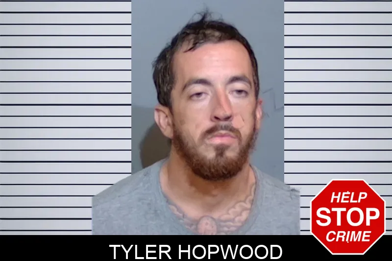 Tyler Hopwood mugshot