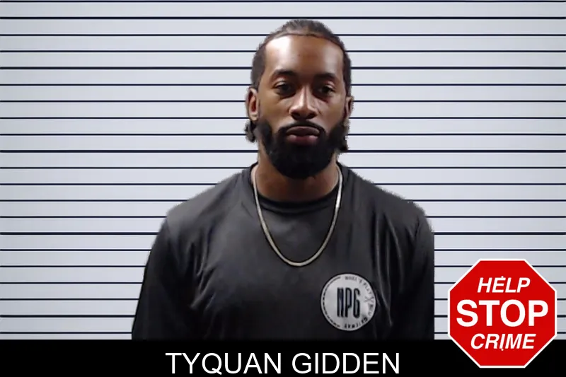Tyquan Gidden mugshot