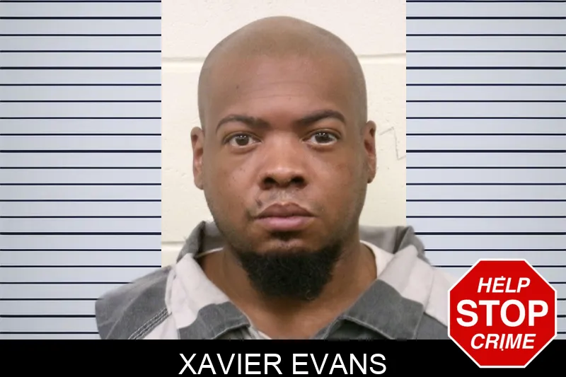 Xavier Evans mugshot