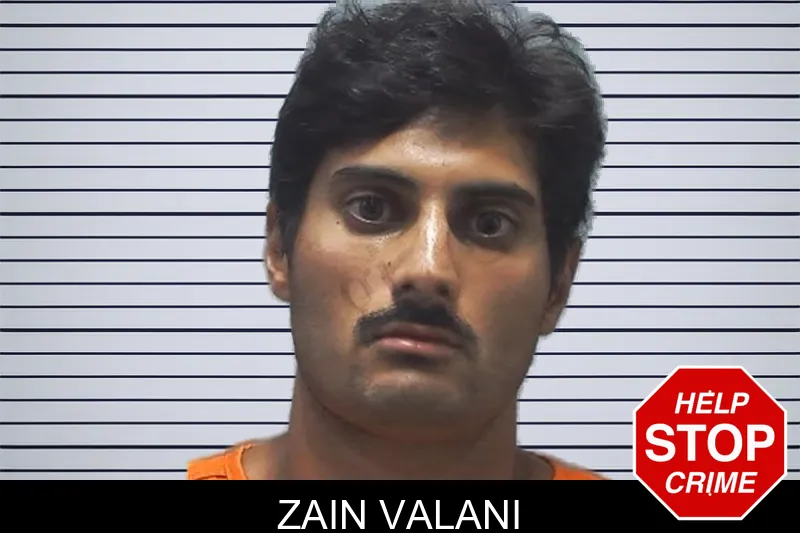 Zain Valani mugshot