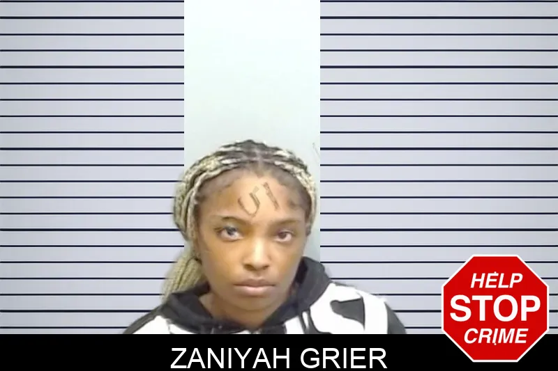 Zaniyah Grier mugshot