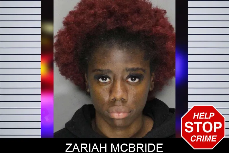 Zariah McBride mugshot