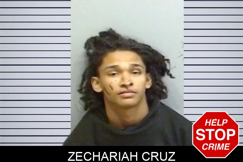 Zechariah Cruz mugshot