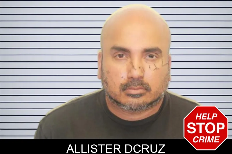 Allister Dcruz mugshot