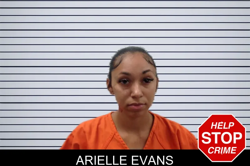 Arielle Evans mugshot