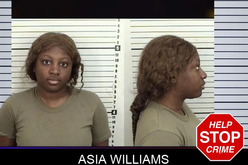Asia Williams mugshot